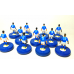 Subbuteo Andrew Table Soccer Brazil World Cup Champions 1994 away kit on RSB Professional Bases